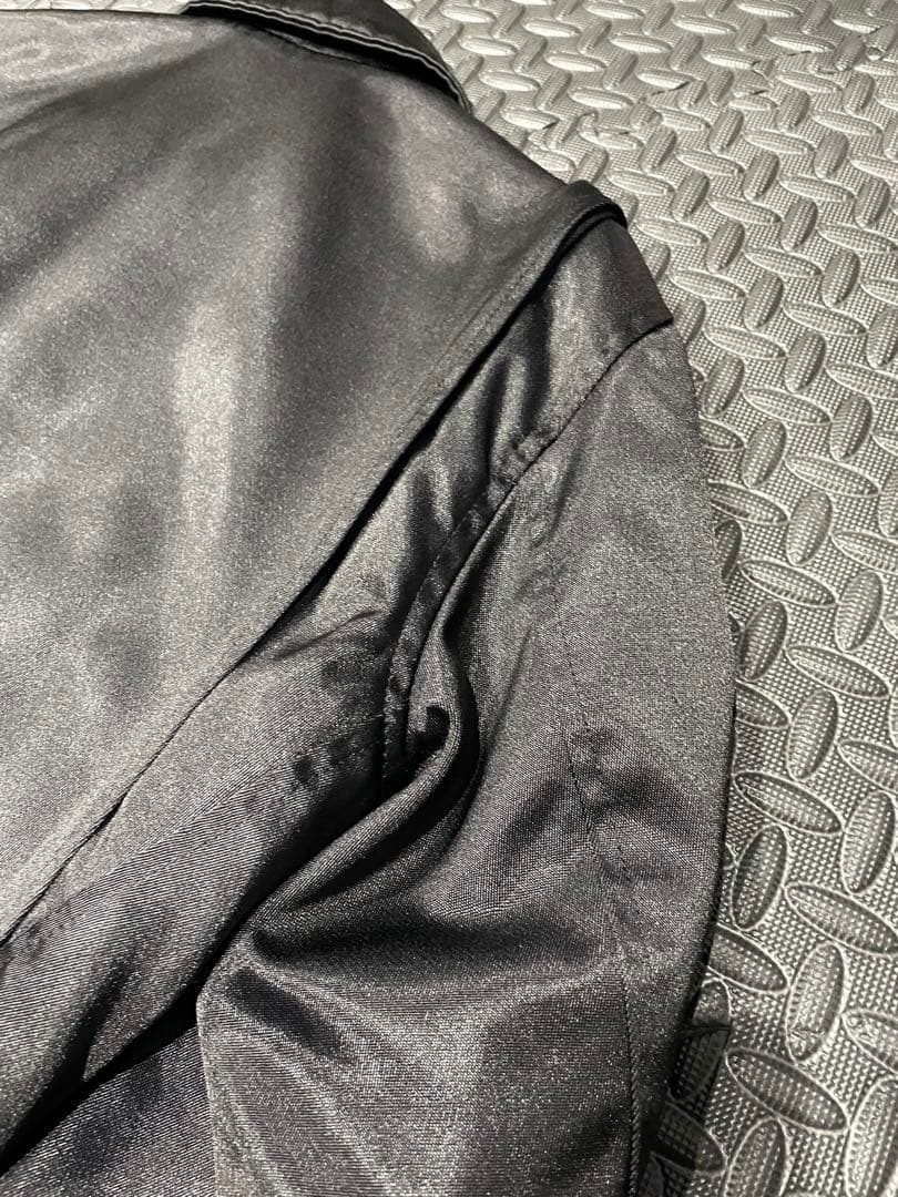 schott！！美品シングルライダース　ナイロンジャケット！メンズS ブラック