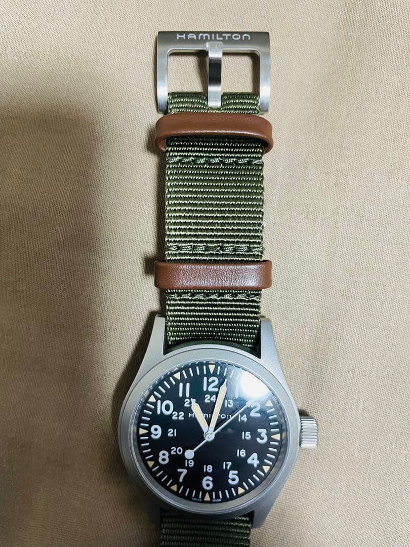 HAMILTON カーキフィールドメカ