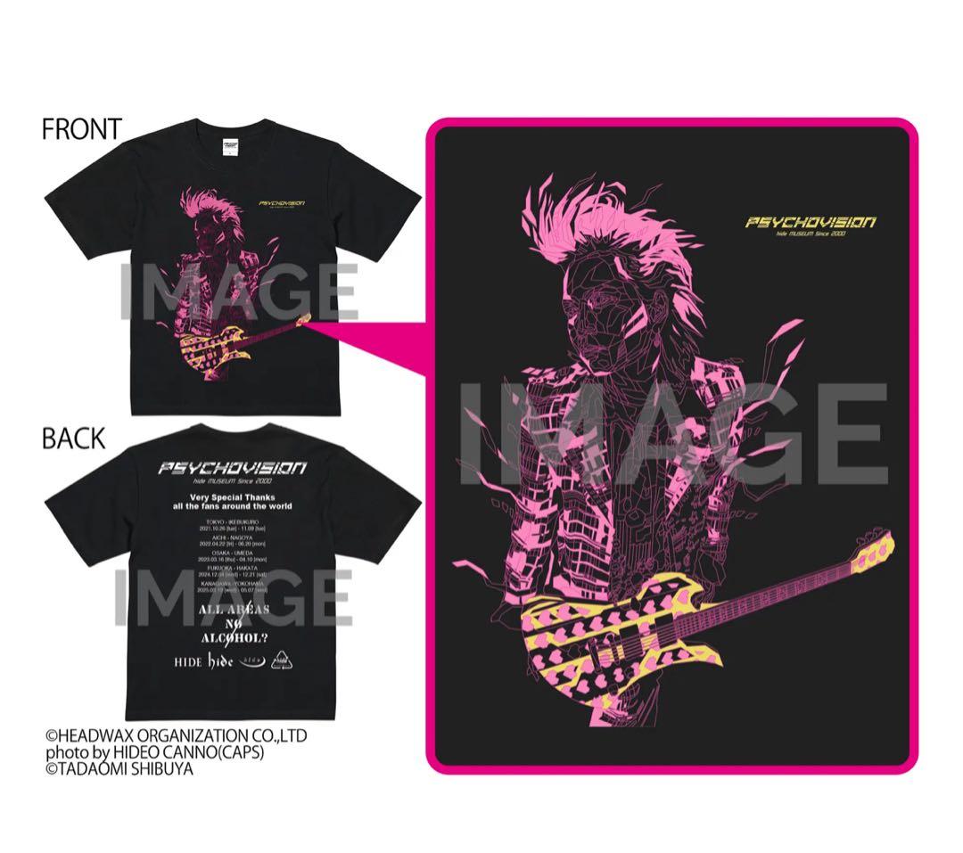 【未使用】hide ミュージアムPSYCHO VISION Tシャツ Lサイズ