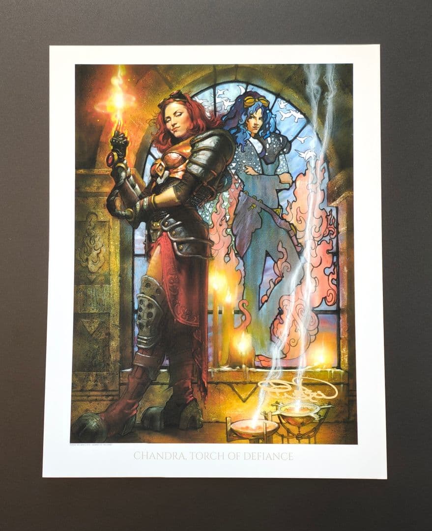 猫*】様 サイン入りアートプリント　リリアナ　ニッサ　チャンドラ　ジェイス　ギデ