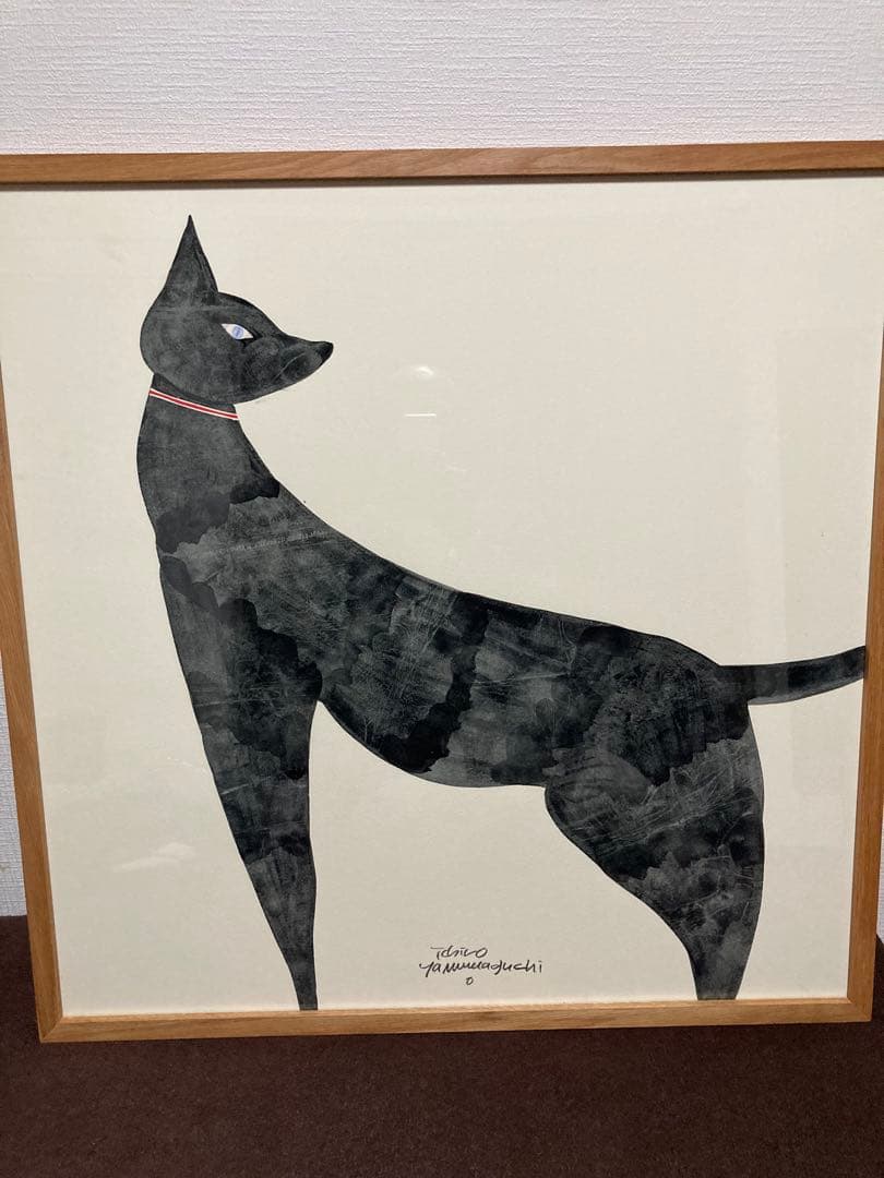 山口一郎　原画　黒猫 64×64