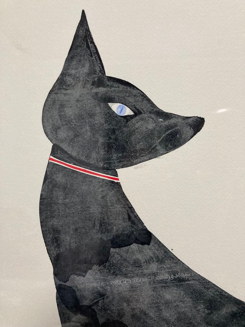 山口一郎　原画　黒猫 64×64