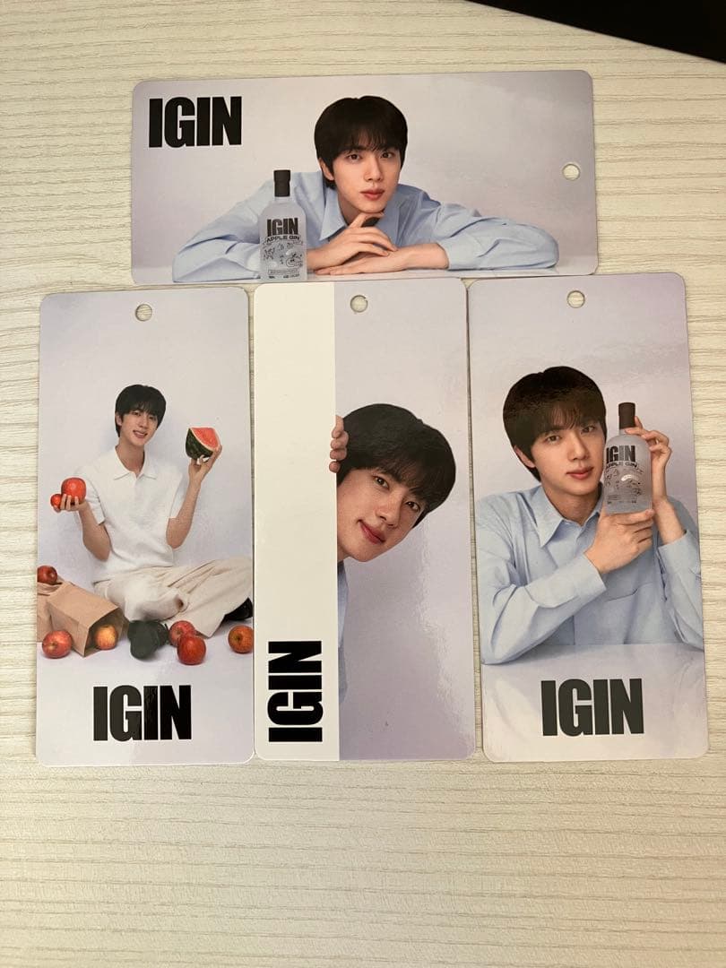 BTS JINアンバサダー IGIN APPLE GIN ボトルネックタグ付き