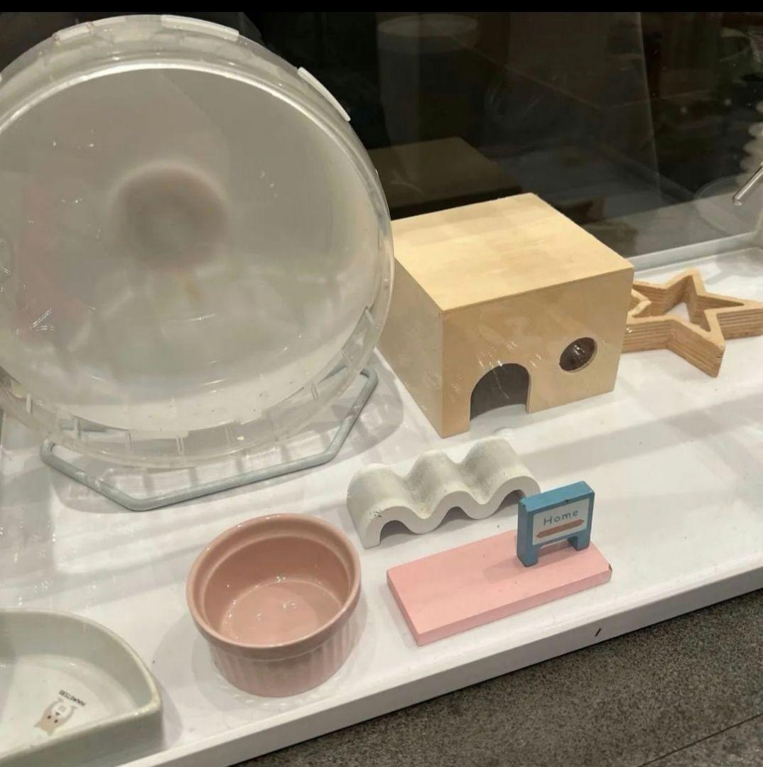 サイズは横60縦36奥行き29cm　大きいケージ　ハムスターお迎えセット