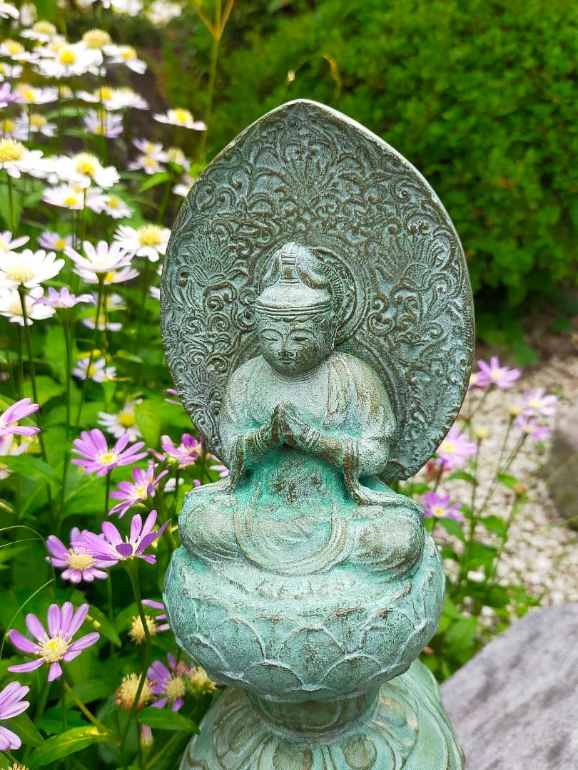 ♥☆彡　銅製　普賢菩薩像　仏像　5,4kg　骨董　観音様　観音像　仏壇　仏具