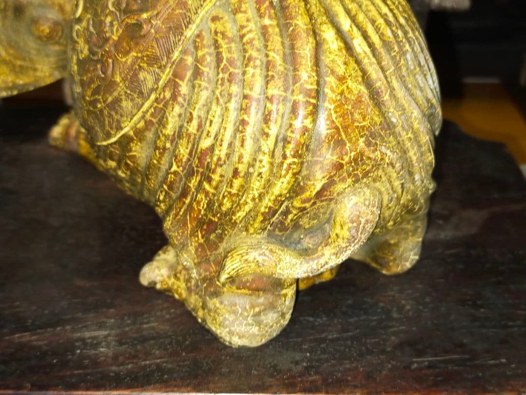 ♥値下げ！中国　石彫　彫刻作品　２．５ｋｇ　獣　達磨　石製　骨董　古玩