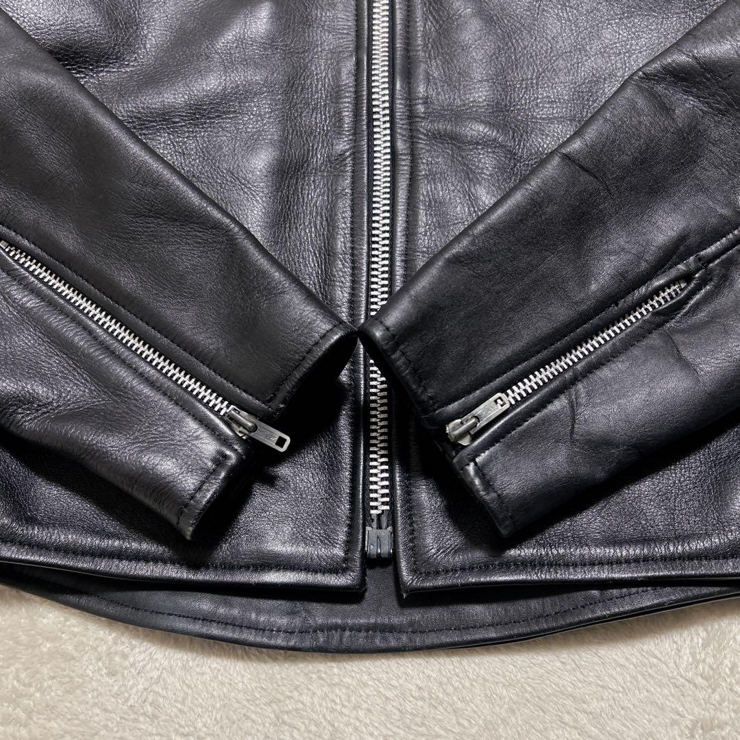 美品 70s〜90s TALONジップ シングル ライダース M カウハイド