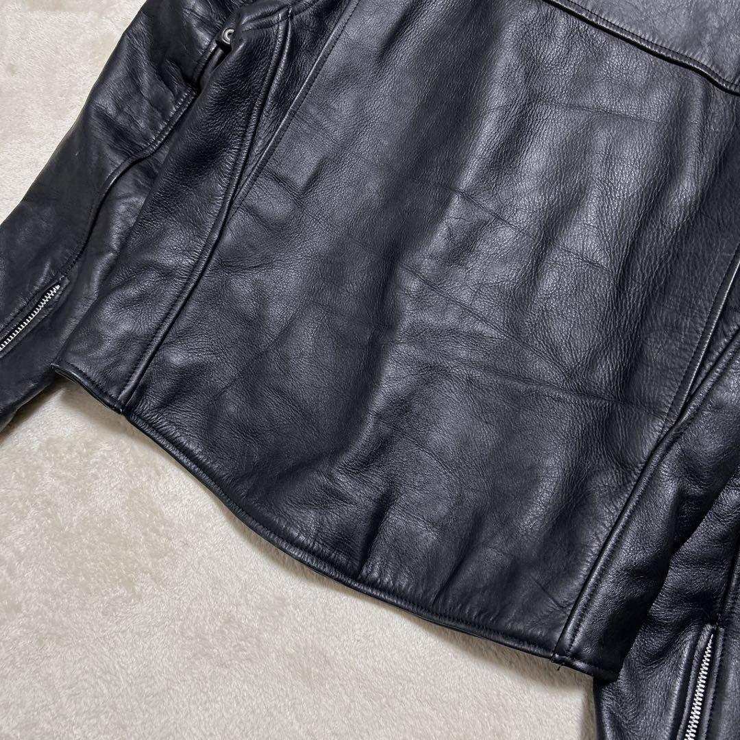 美品 70s〜90s TALONジップ シングル ライダース M カウハイド