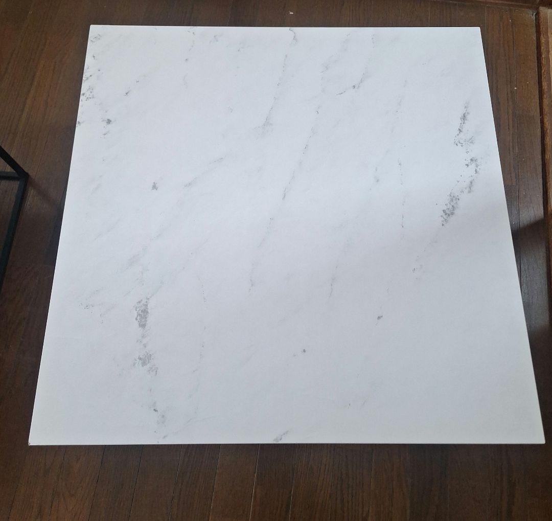 【週末特価】LOWYA リビングテーブル ネストテーブル 大理石柄 Mサイズ