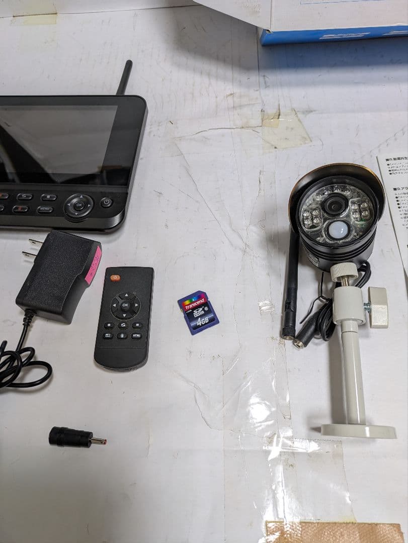 サンワサプライ防犯カメラ1台モニターセット、リモコン操作、エルパと同様仕様