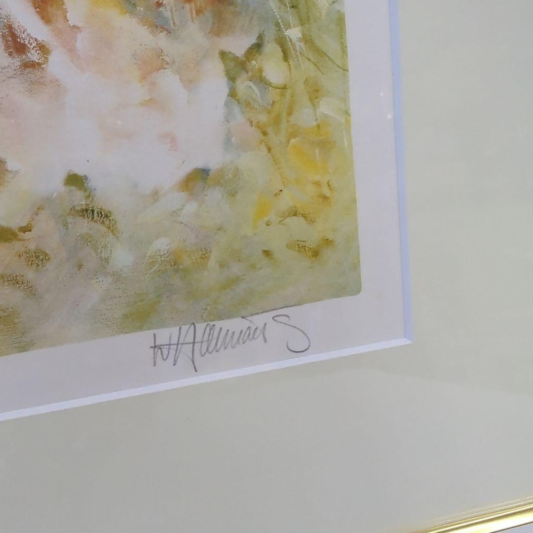 ウィルム・ヘンラート 【ピクニック】 リトグラフ 直筆サイン 　176/200