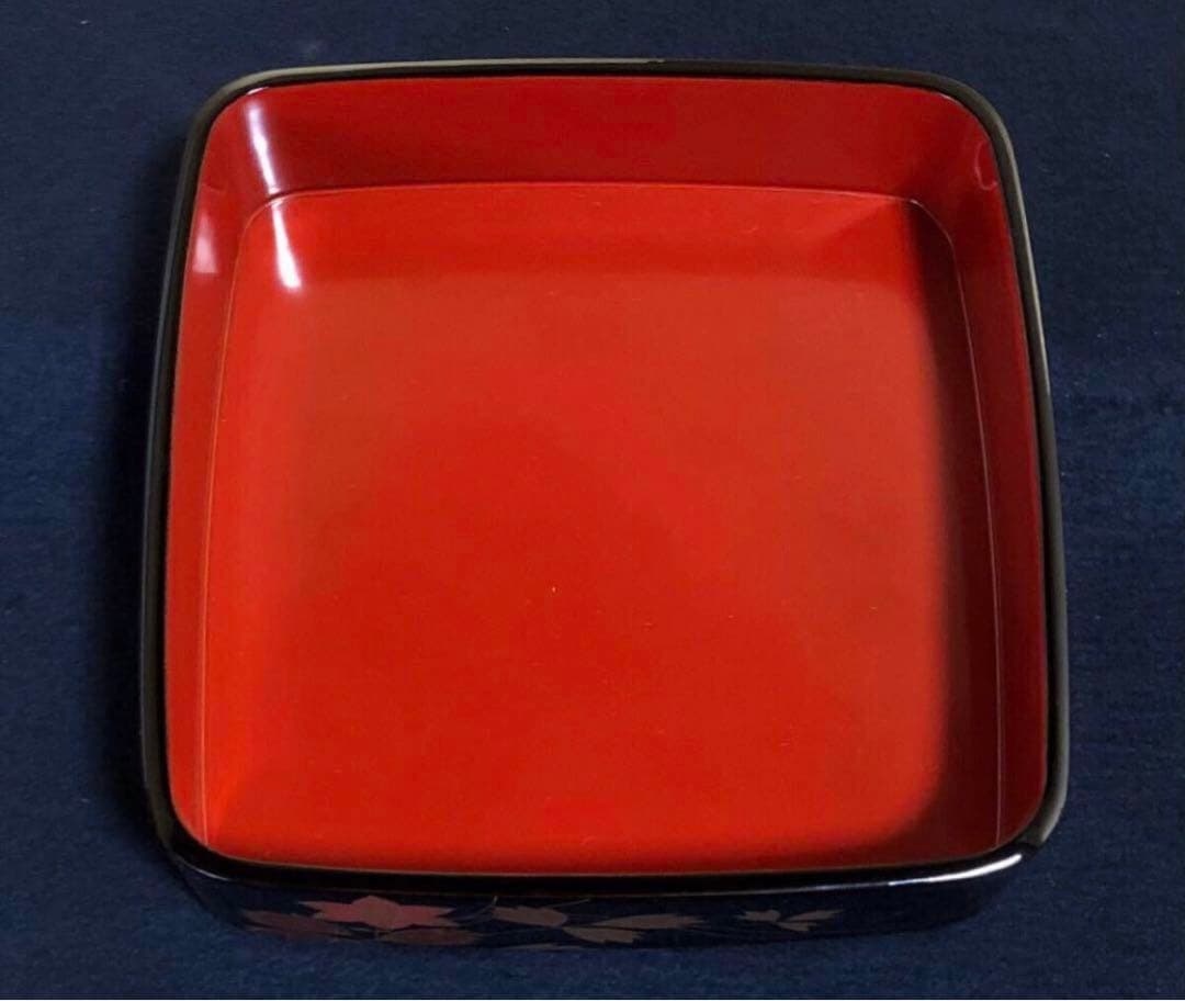 《R》輪島塗 蒔絵付 四段重 重台付【稲忠漆芸堂謹製】共箱251104う3