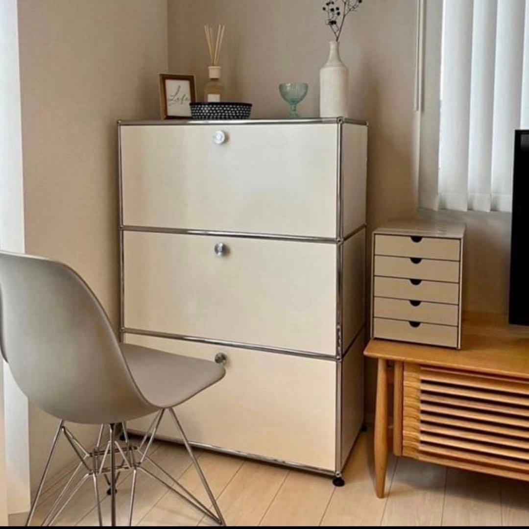 【POPO】USM Haller ハラーシステム １列３段キャビネット