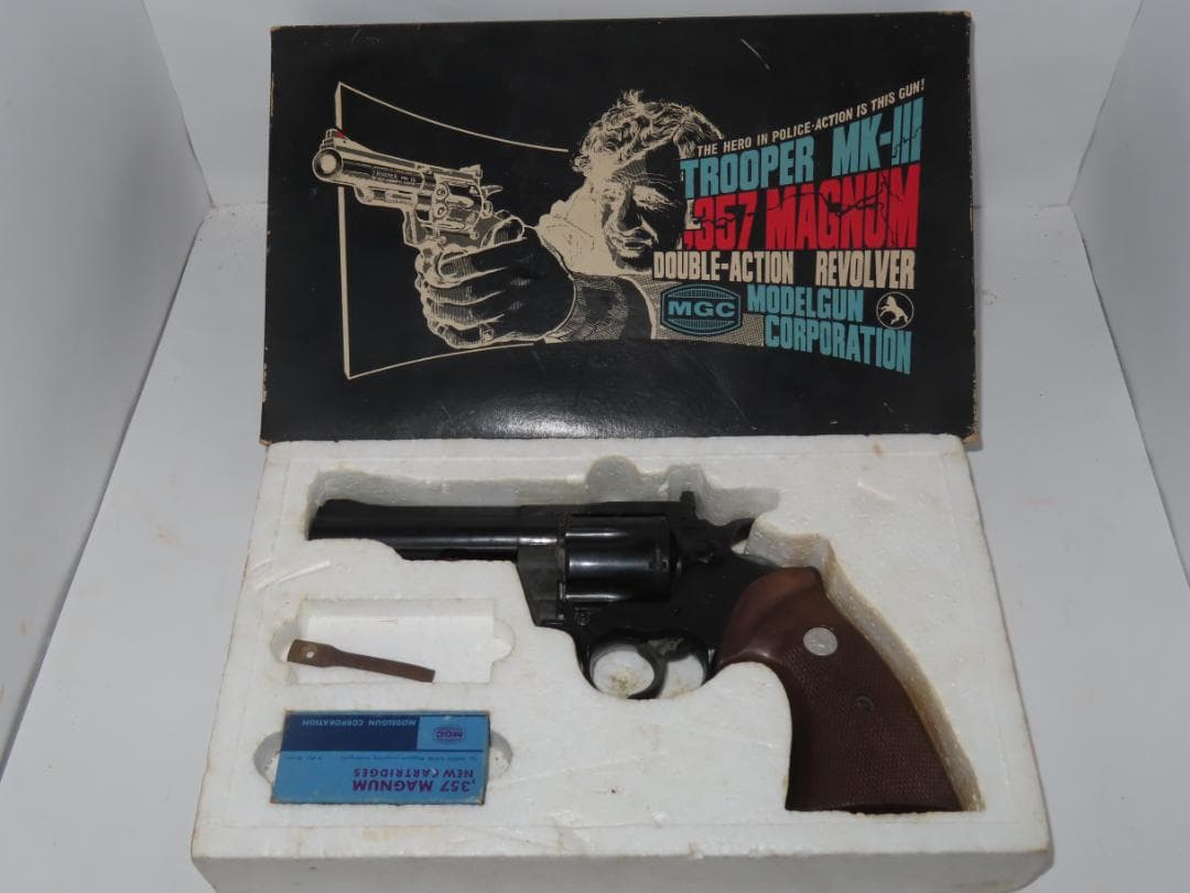 モデルガン MGC　トルーパー　MK-3 357マグナム　カートリッジ付き