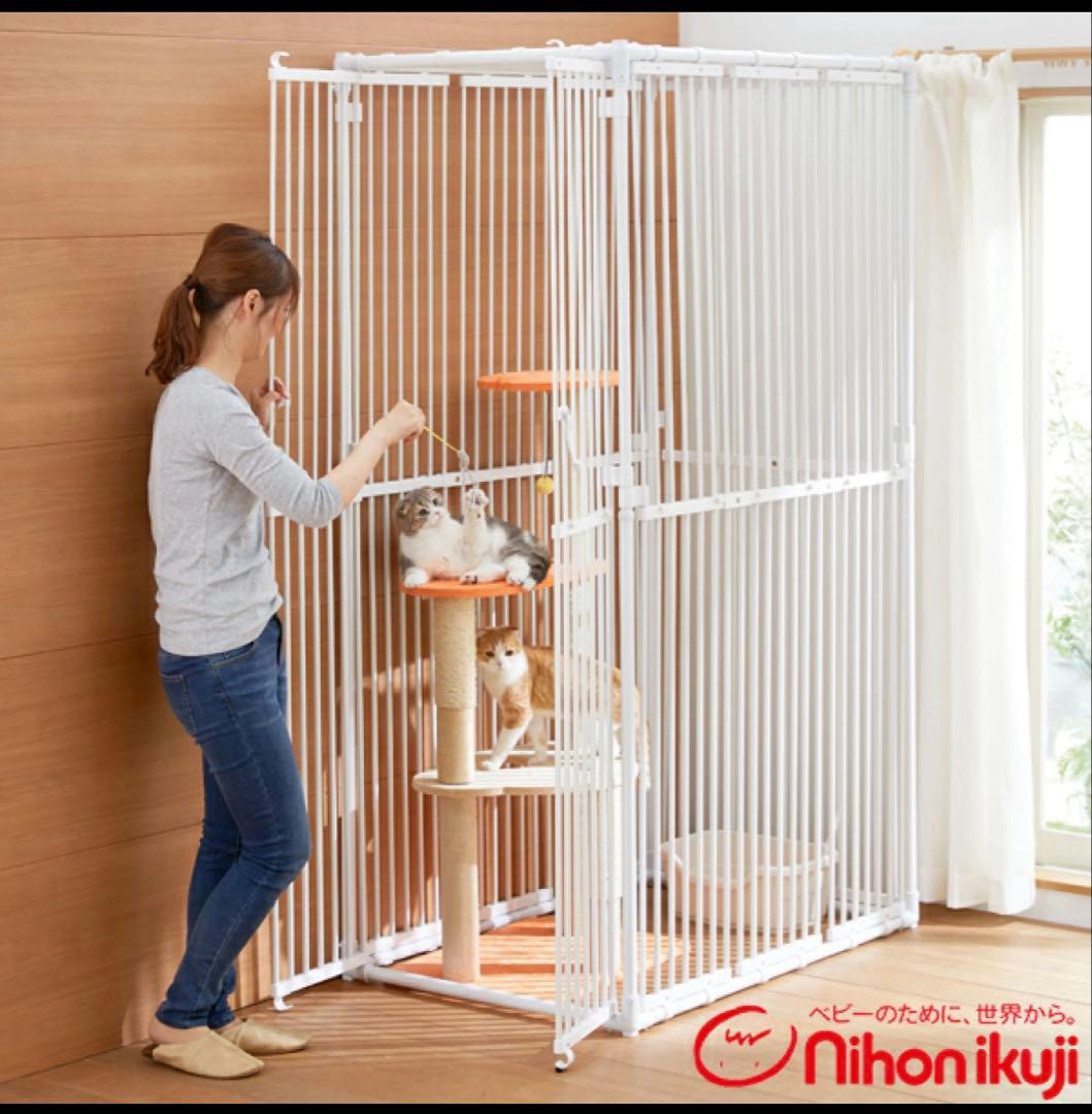 【coco】ねこっとハウスⅢ 猫用大型ケージ　中古