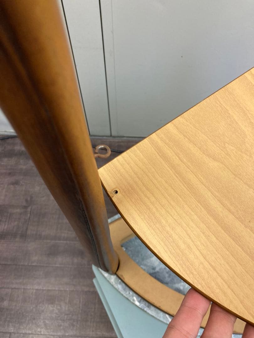 イタリア製 大理石　花台　猫脚コンソールテーブル　コーナー用