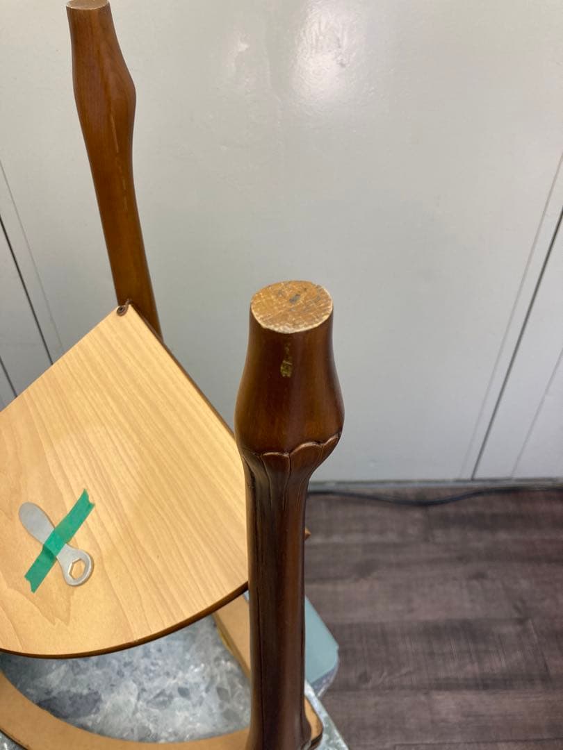 イタリア製 大理石　花台　猫脚コンソールテーブル　コーナー用