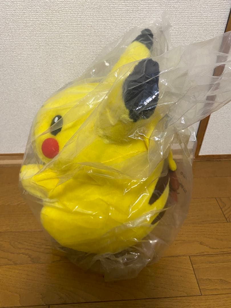 【輸送袋未開封品】ポケモン ピカチュウ ぬいぐるみ 初期 TOMY1/1 等身大