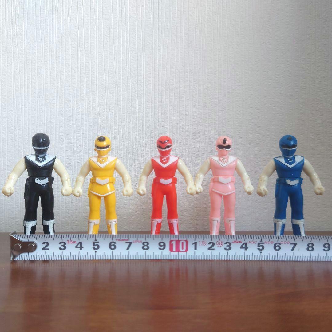 光戦隊マスクマン　1987年　食玩　ソフビ　5体セット