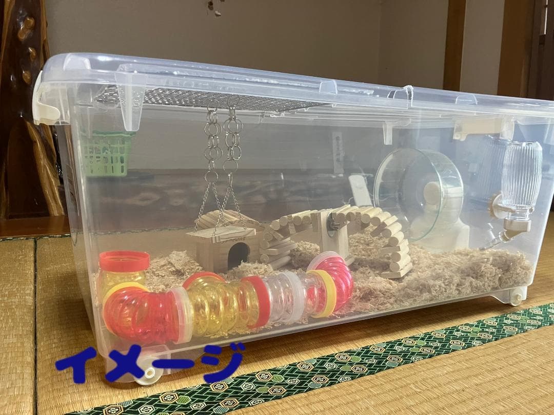 ①【お得2個セット】広い大きい快適なハムスター　ケージ　ゲージ【DIY】給水器付
