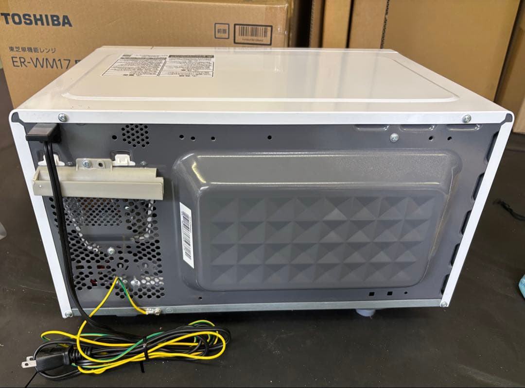 美品 TOSHIBA 単機能 電子レンジ ホワイト 庫内フラット