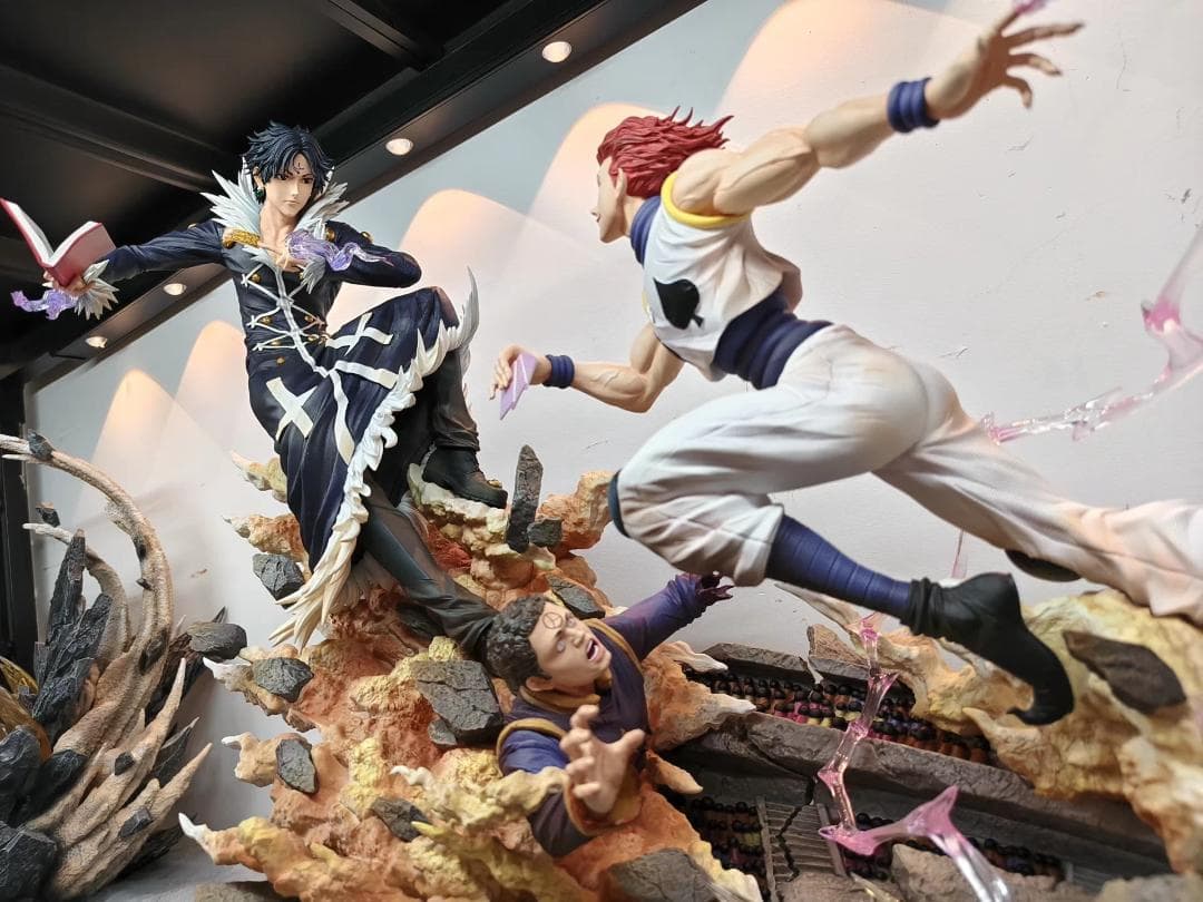 ハンター × ハンター 西索とクロロの対決 樹脂 彫刻 フィギュア