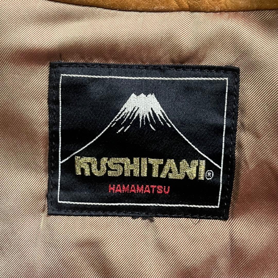 KUSHITANI シングルライダースジャケット　本革　オールレザー　短丈　S