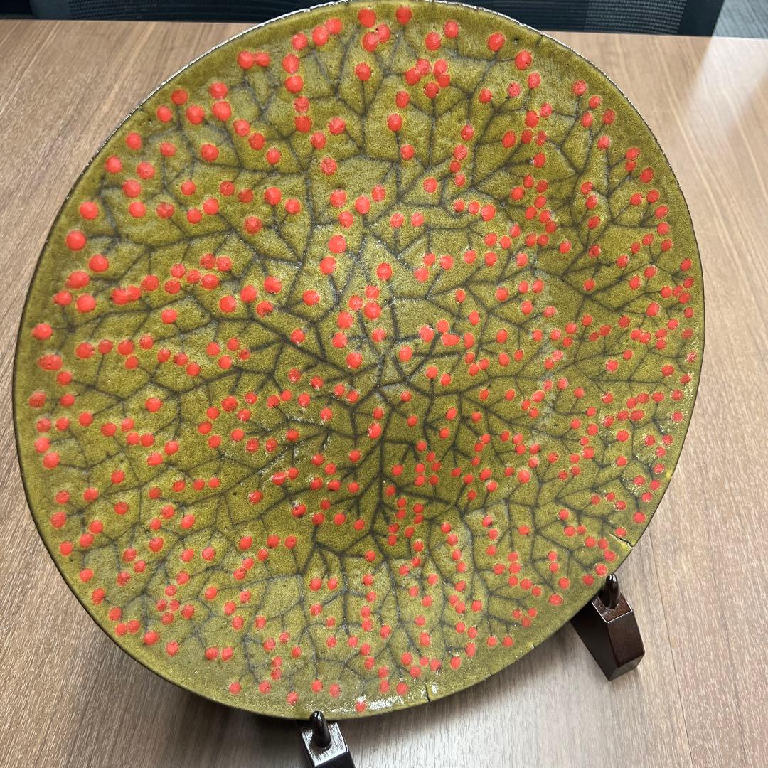 マリメッコ 石本藤雄 陶板 南天 大皿 2018 marimekko