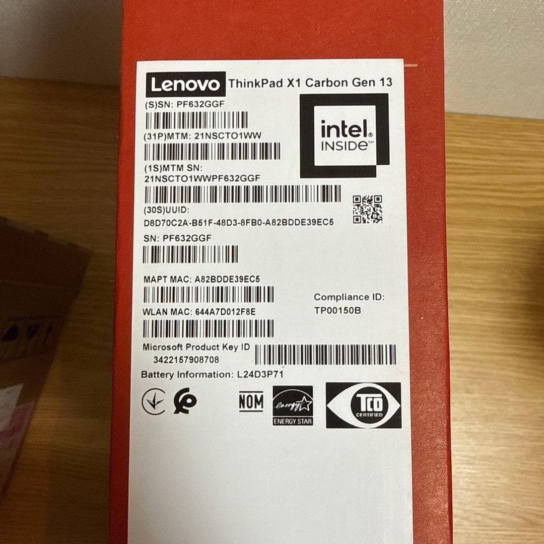 Windowsノート本体 ThinkPad X1 Carbon Gen 13 Aura Edition