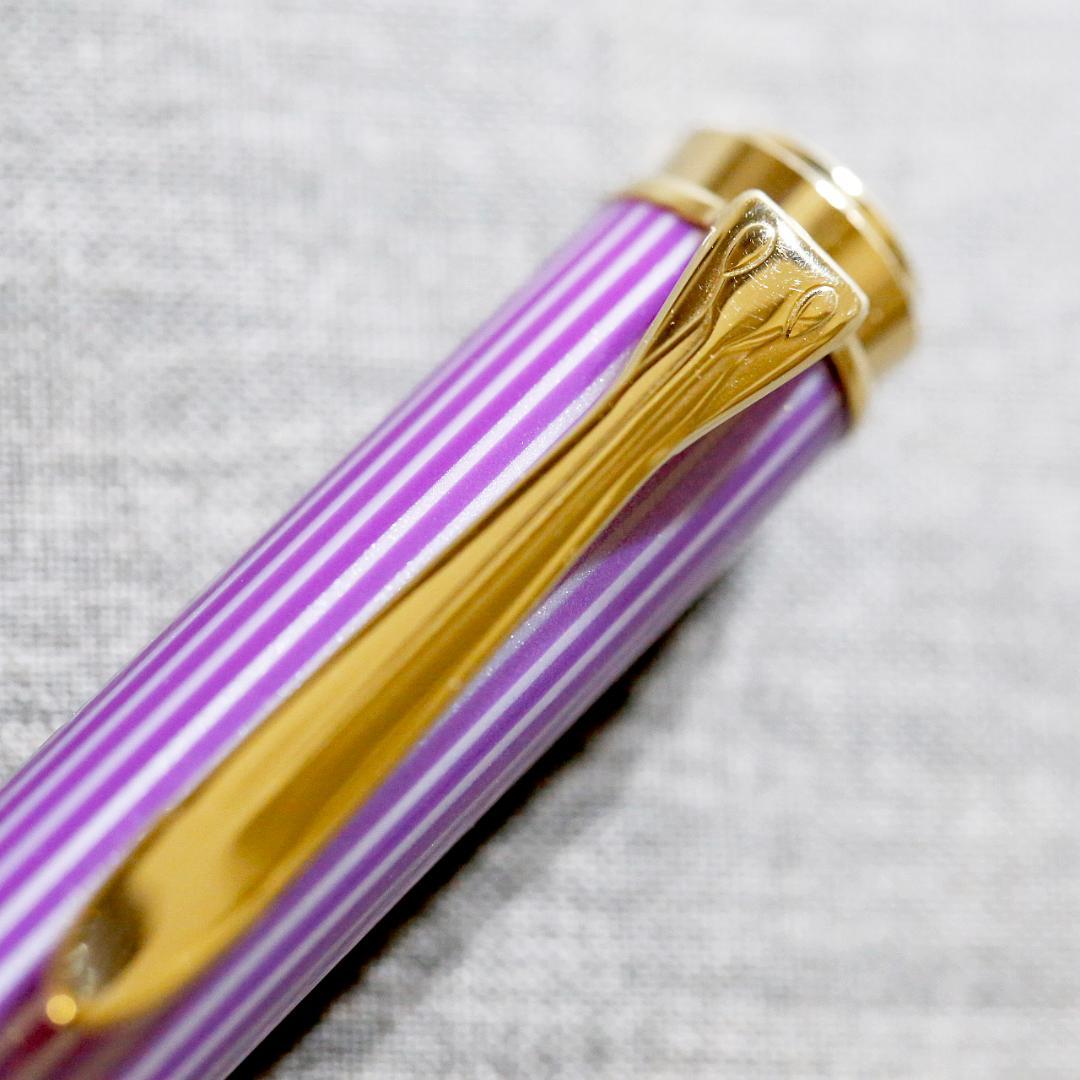 【限定品 美品】ペリカン ボールペン Ｋ６００ バイオレット ホワイト