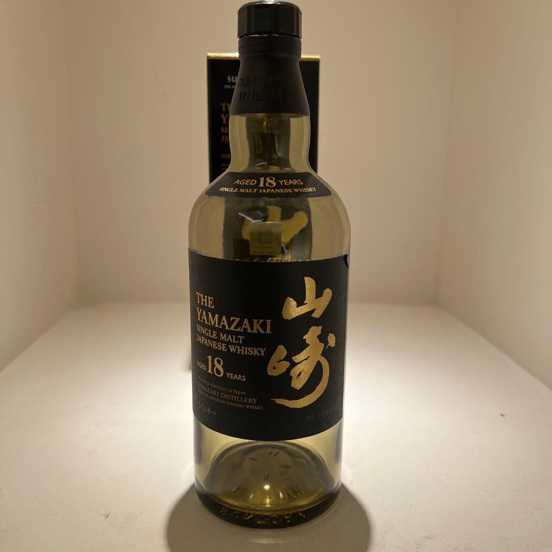 サントリー山崎18年 シングルモルトウイスキー 700ml 空瓶