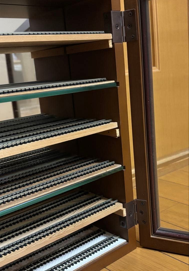 Nゲージ　棚　自作棚　BOX ケース　レール付き　DIY