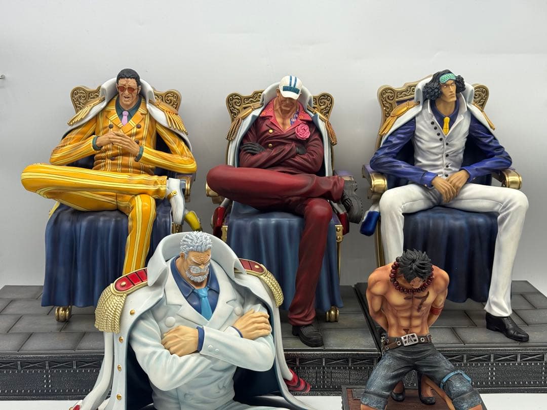 ワンピース フィギュア ガレージキット　3体セット　三大将　赤犬　黄猿　青雉