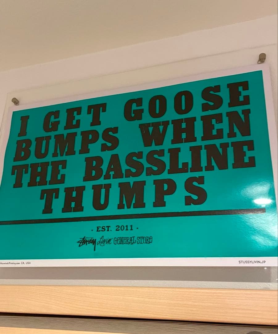 廃盤　stussy livin ポスター