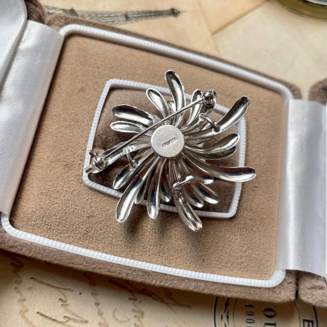 A72【SILVER】本真珠 あこや真珠 アコヤ真珠 パール 真珠 ブローチ