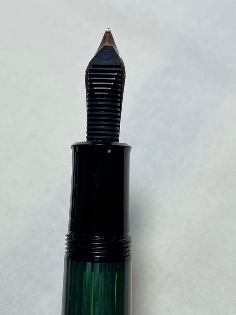 ペリカン　スーべレーン万年筆M400ボールペン　緑縞　2本セット