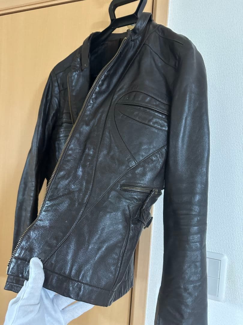 ヘンリーデュアルテ ヴィンテージ レザージャケット ブラウン