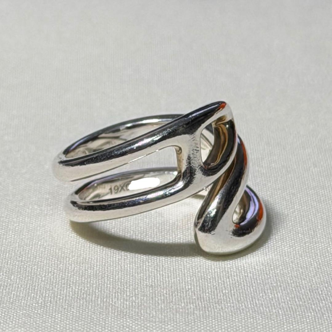 エルメス シェーヌダンクル ツイスト リング シルバー925 サイズ50