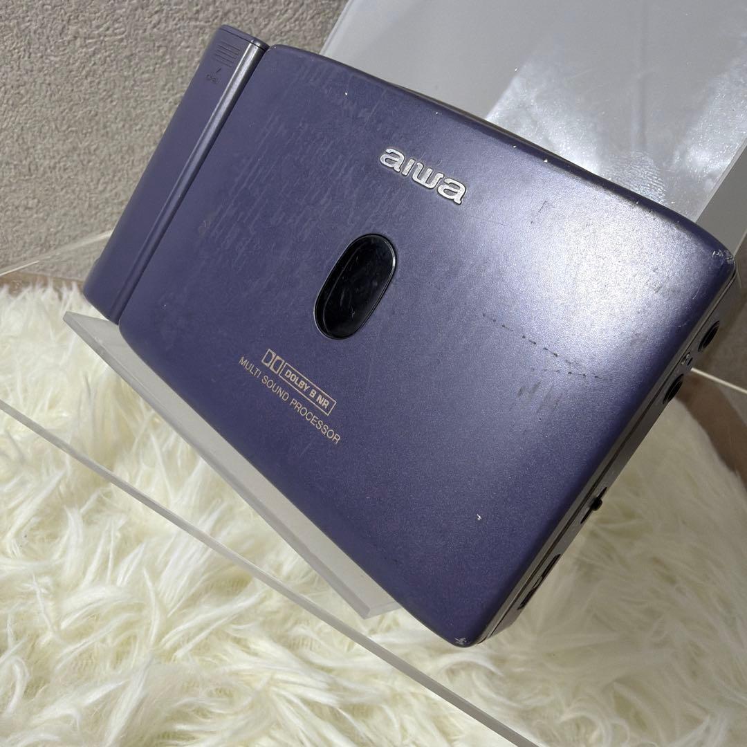 【超希少カラー】aiwa 薄型高音質 カセットプレーヤー HS-PX720