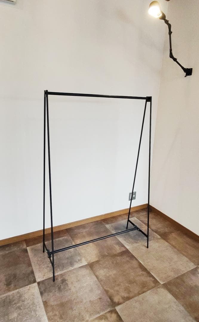 スチール　ハンガーラック　アイアン　幅広　アイアンラック　コートスタンド　什器