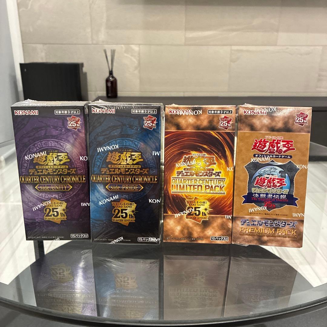 遊戯王　ボックス未開封　QUARTER CENTURY 3箱 プレミアム　1箱