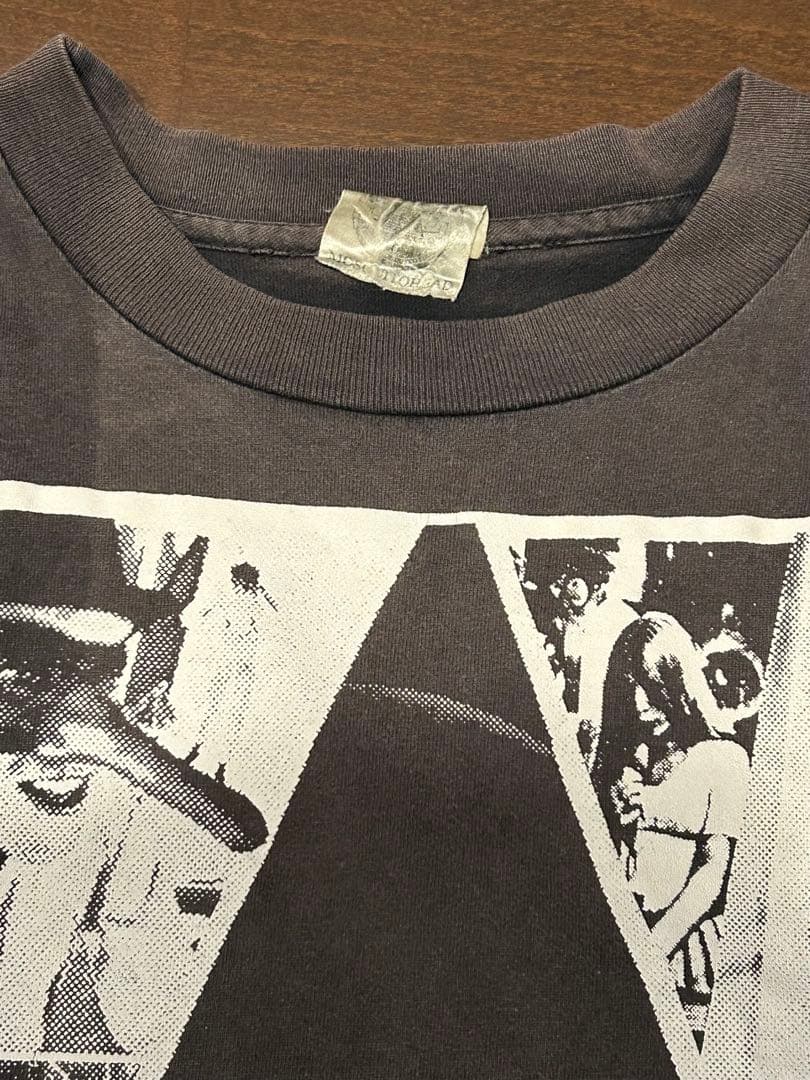 グラフィックプリント Tシャツ ダークグレー 半袖