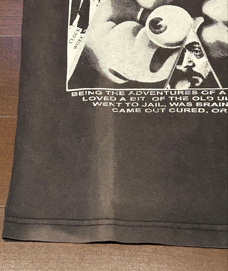 グラフィックプリント Tシャツ ダークグレー 半袖