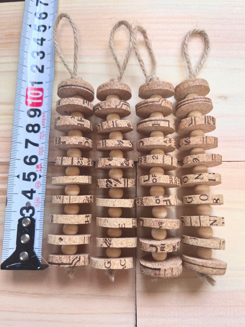 インコおもちゃ　鳥おもちゃ　薄切りコルク　バードトイ　インコのおもちゃ