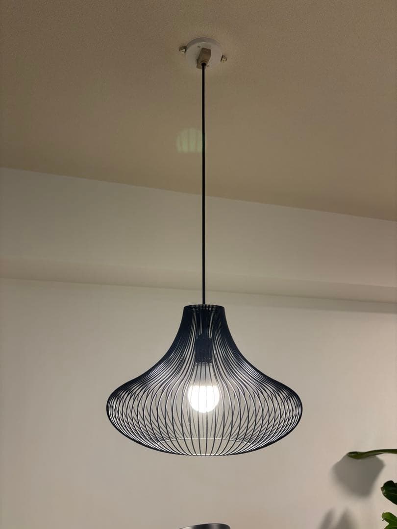 黒 ワイヤー構造 ペンダントライト