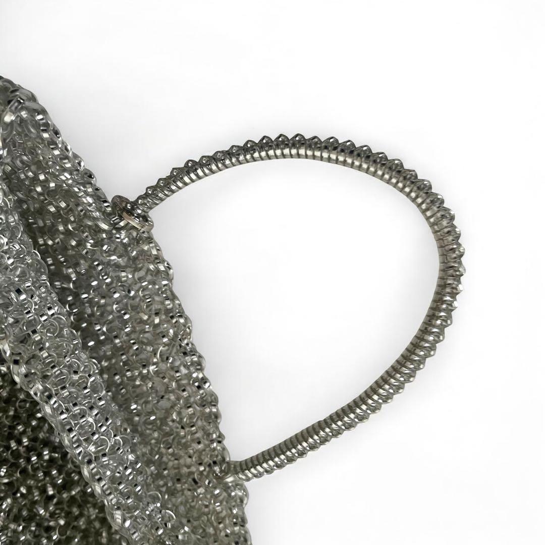 美品 アンテプリマ スタンダード スクエア ミディアム シルバー チェーン付き