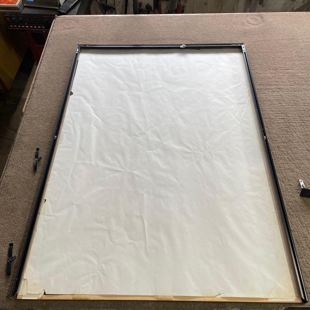 Ｔ*ｙ様 井上公三 夜の窓辺 シルクスクリーン 青ブルー 930cm x 660