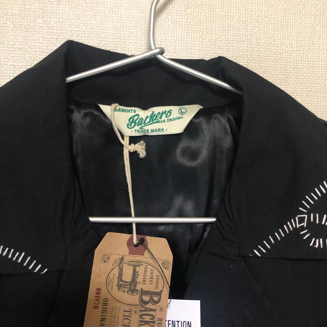 【未使用タグ付き】Backers ウエスタンジャケット　L ブラック