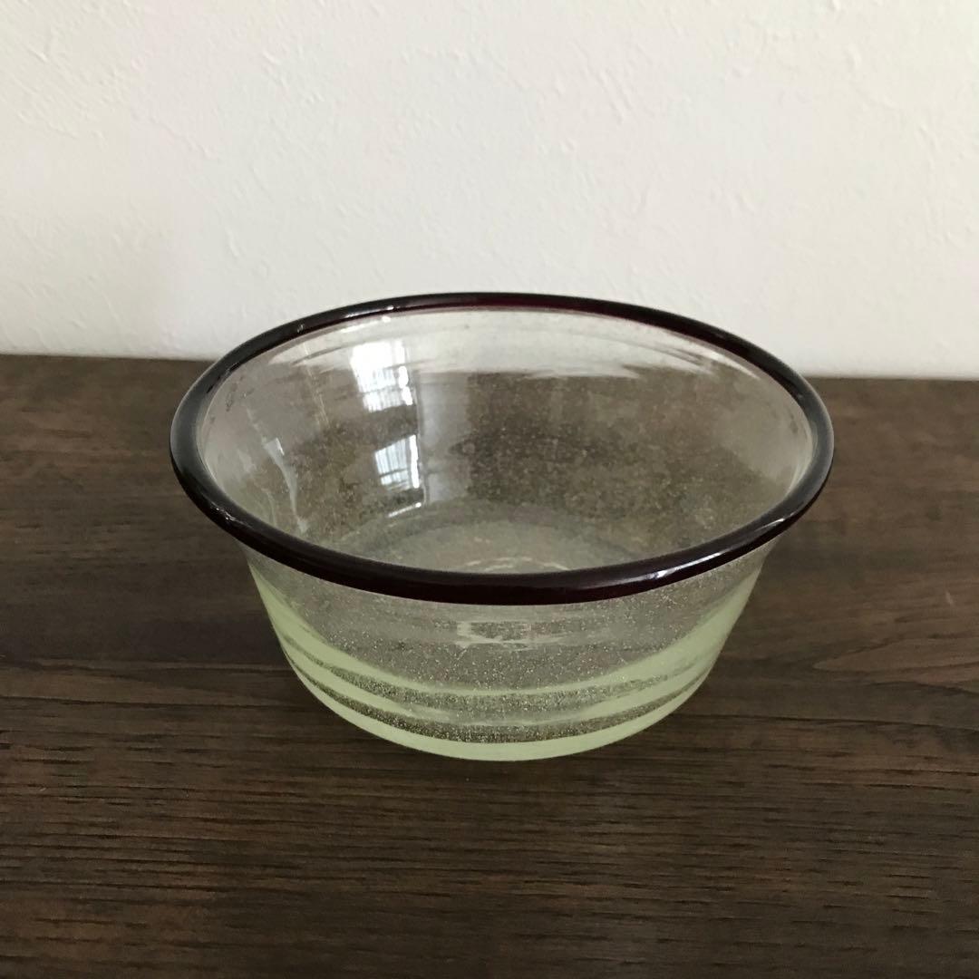 小谷眞三　倉敷ガラス　吹きガラス　ボウル　　(舩木倭帆 小谷栄次　民藝)