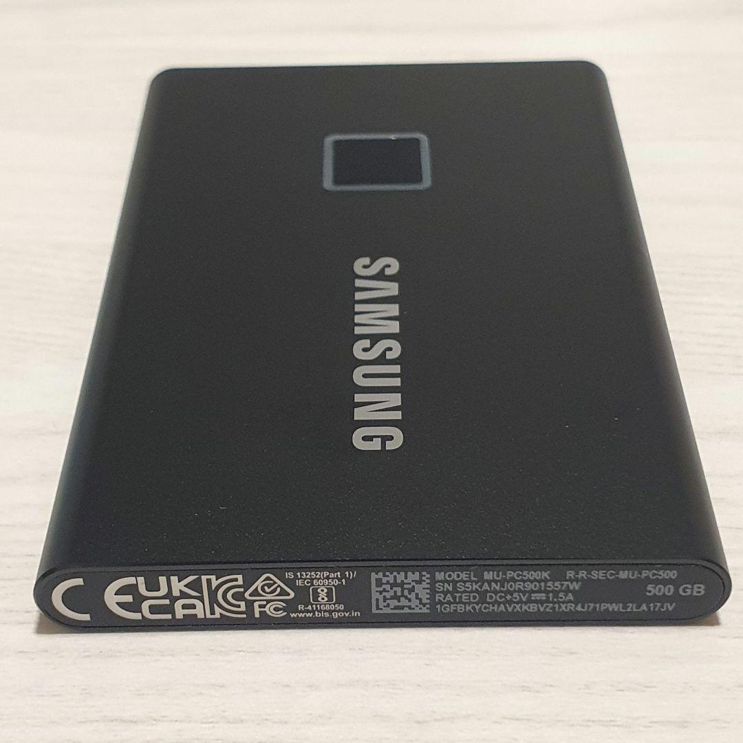 外付けSSD 500GB USB SAMSUNG TOUCH T7 (ケース付)